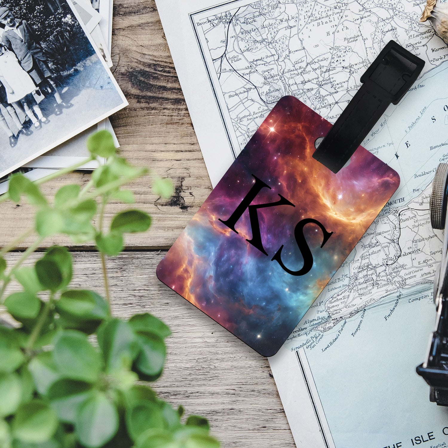 Space Art Personalised Luggage Tag  luggage tag