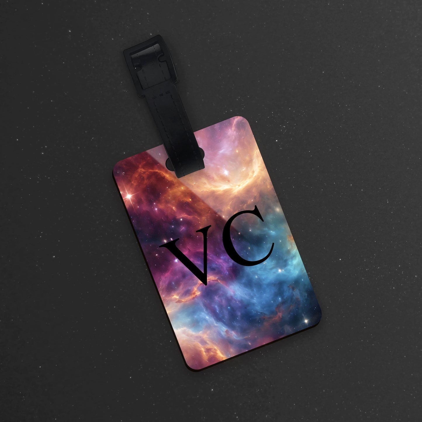 Space Art Personalised Luggage Tag  luggage tag