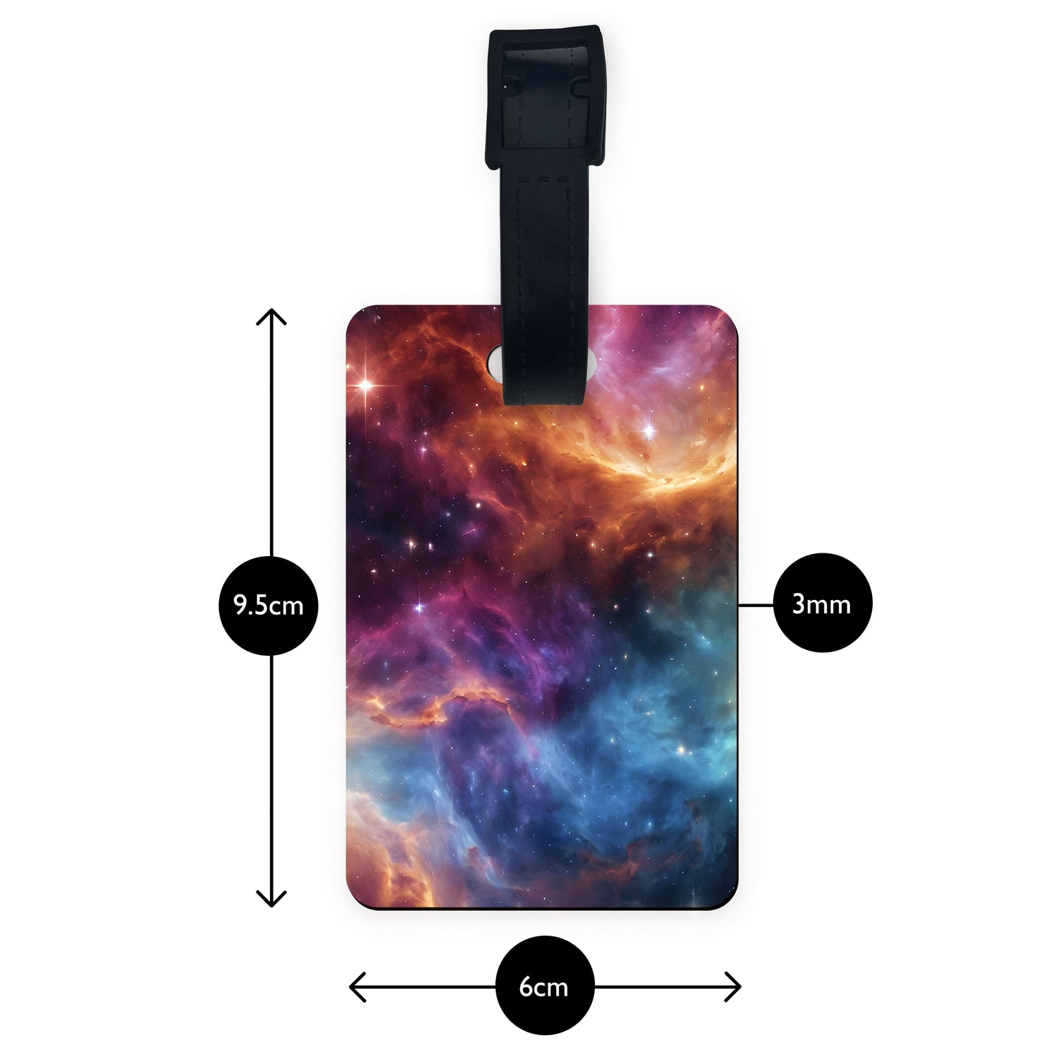 Space Art Personalised Luggage Tag  luggage tag