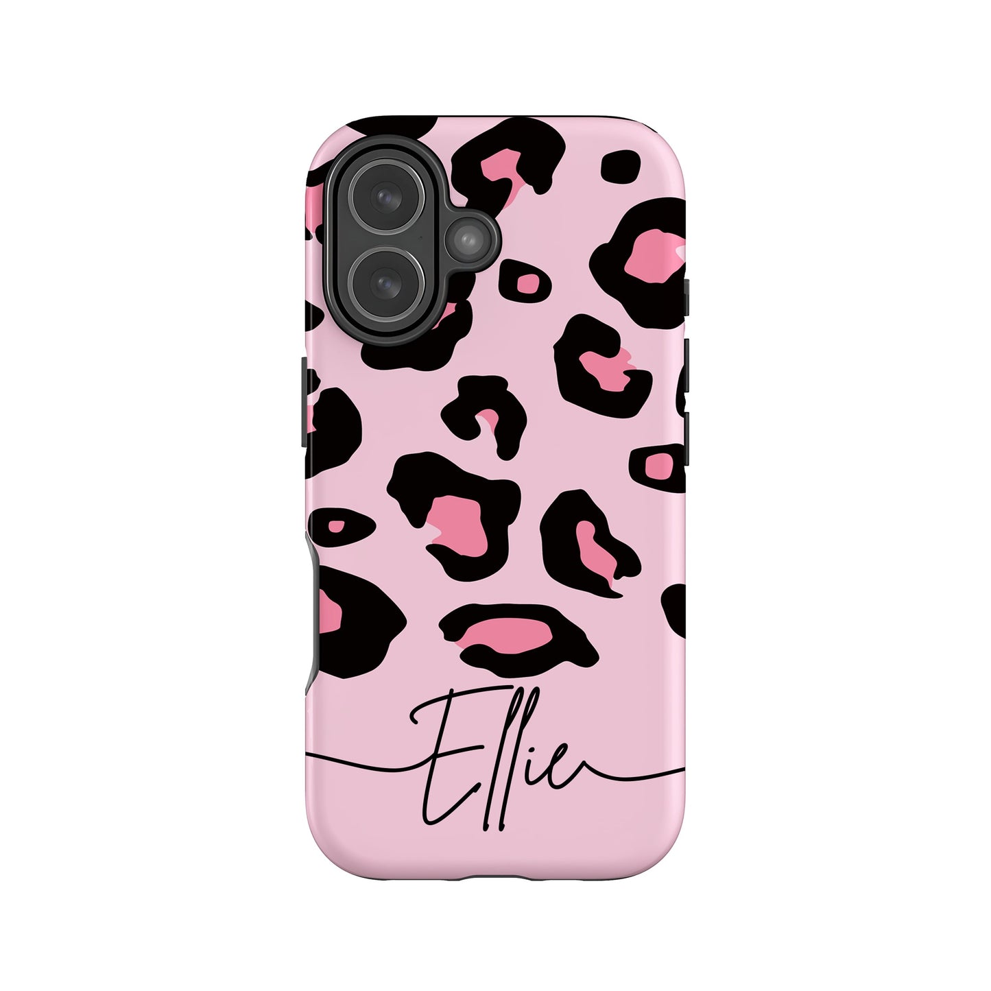 Pink Bubblegum Personalised Leopard Print Case Phone Case
