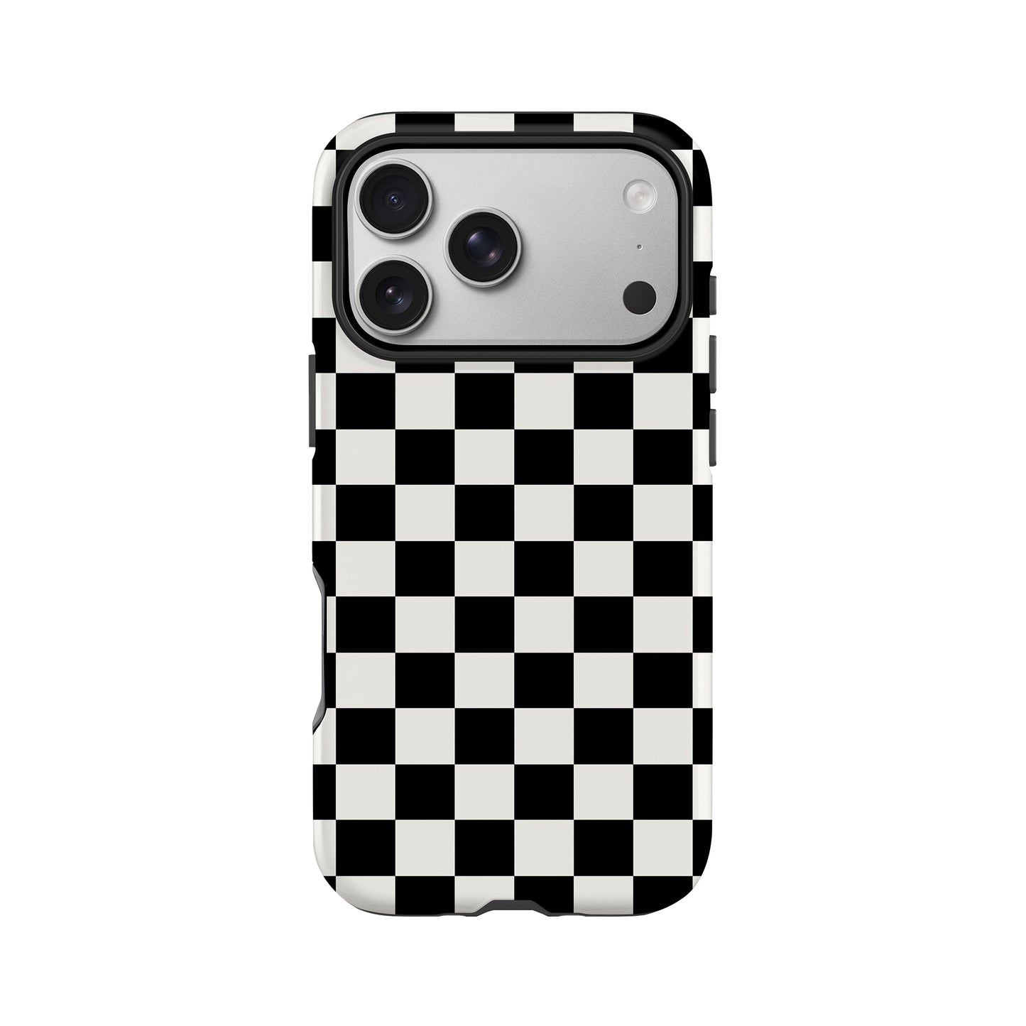 Black Checkerboard Phone Case iPhone 17 Pro Phone Case