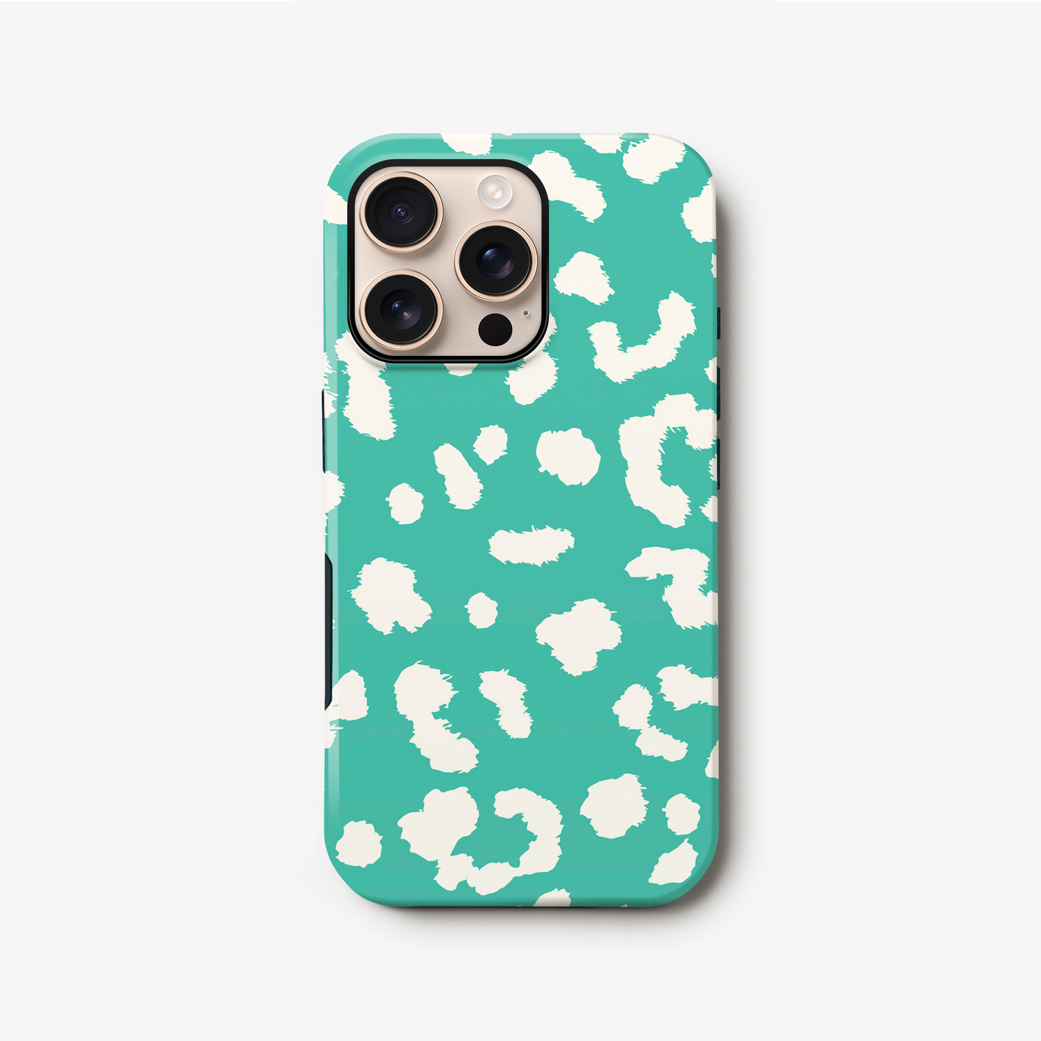 Abstract Aquatic Blue Leopard Print Case iPhone 16 Pro Phone Case