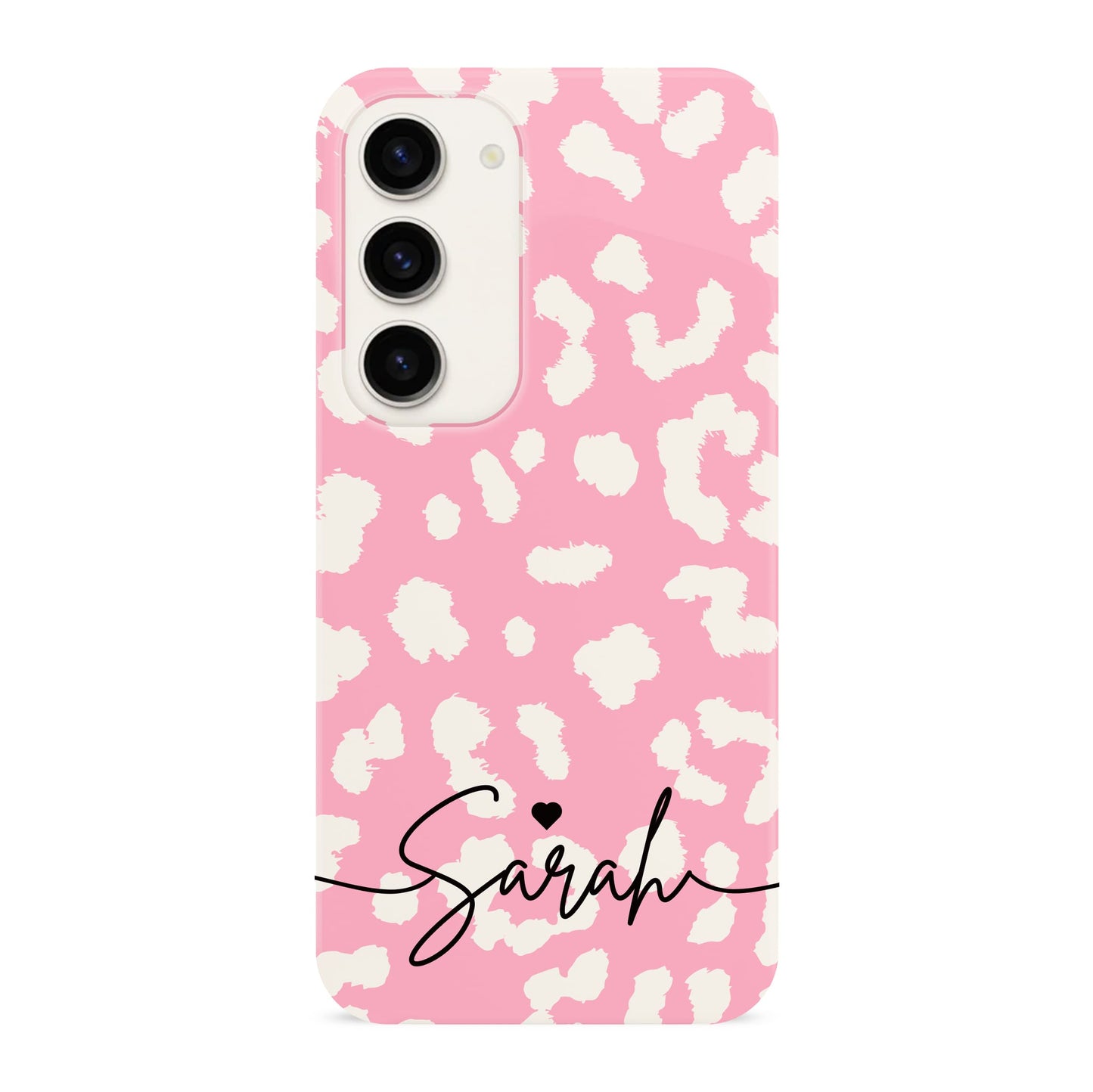 Custom Name Pink Cloud Leopard Print Case Phone Case