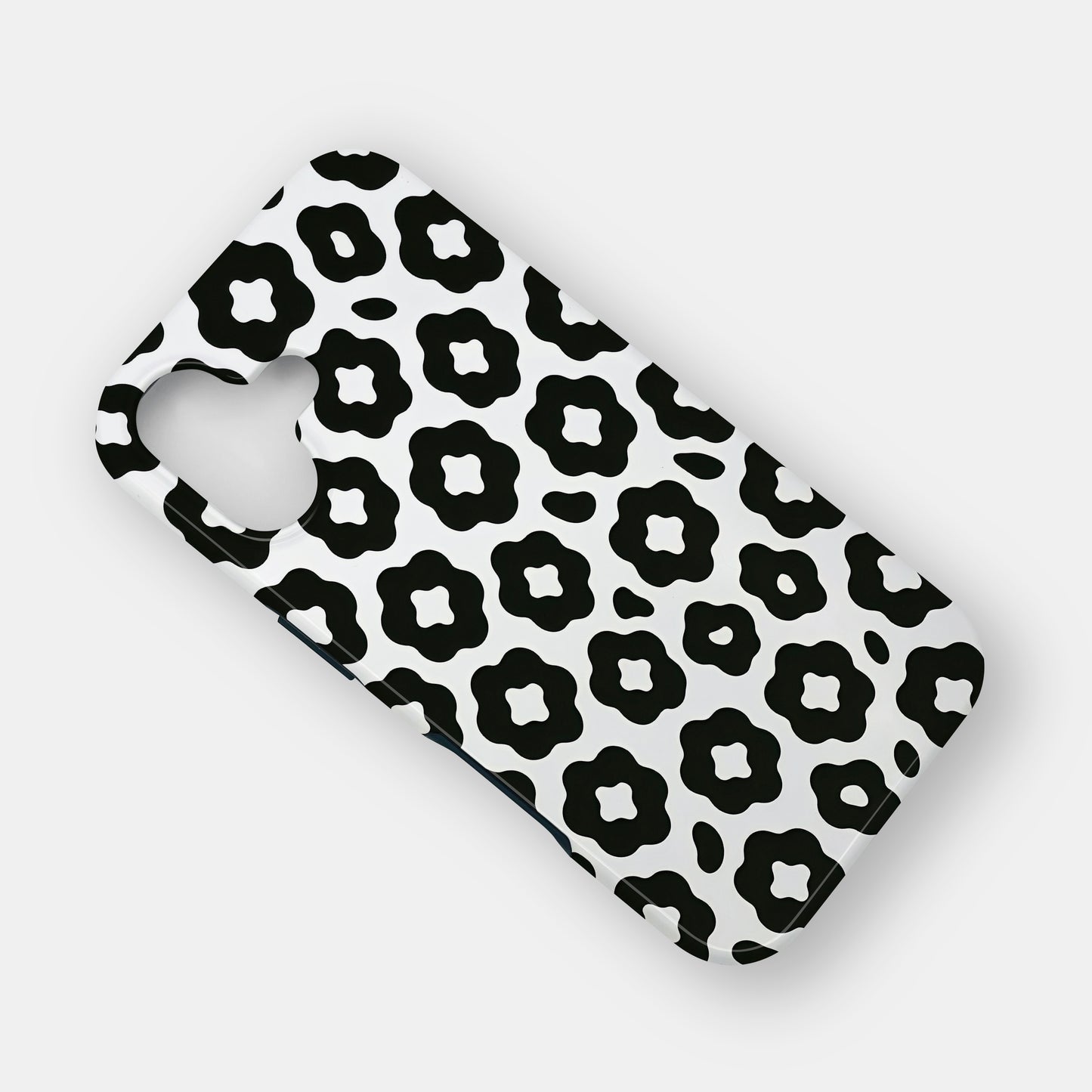 Abstract Black White Leopard Print Case Phone Case