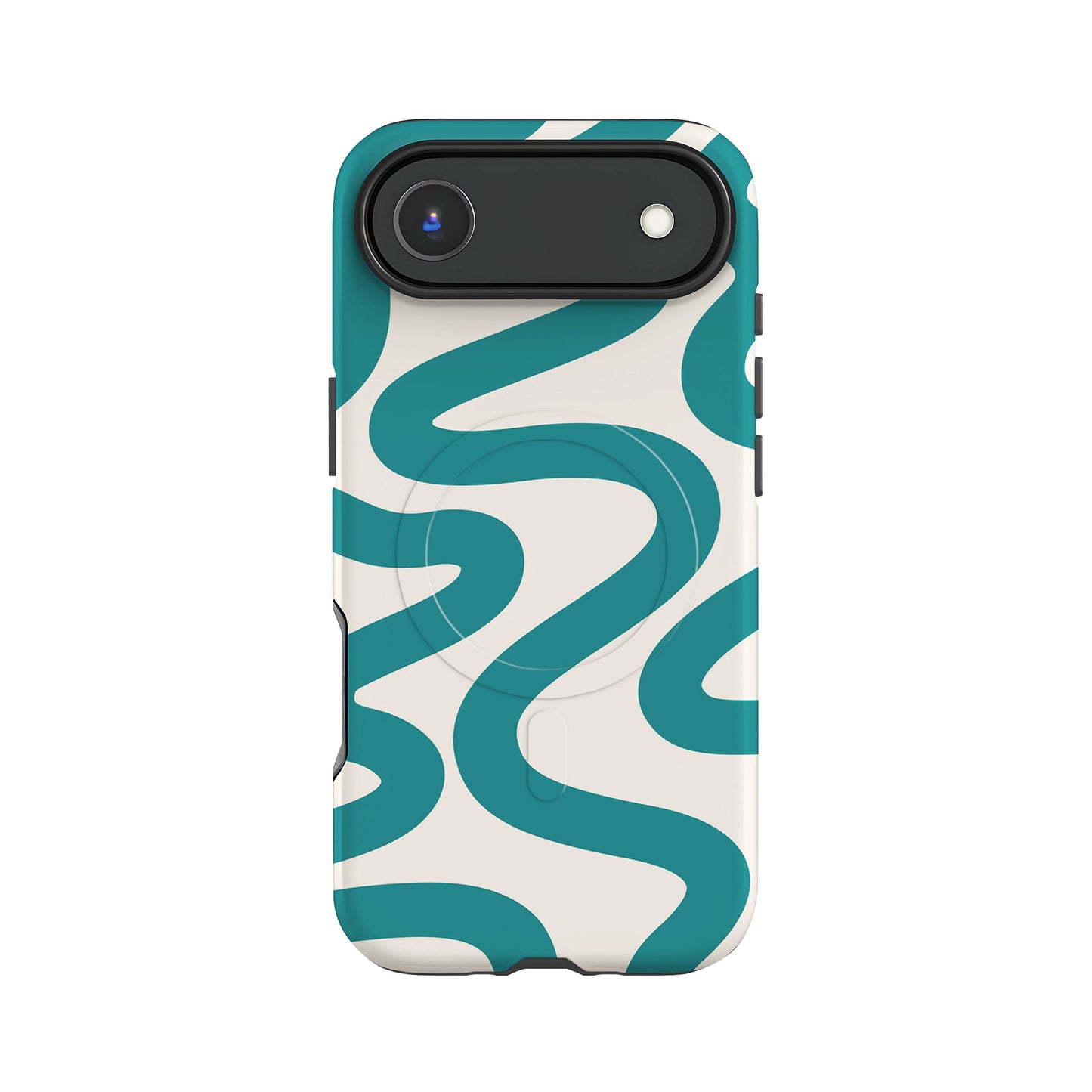 Abstract Wavy Blue Magsafe iPhone Case
