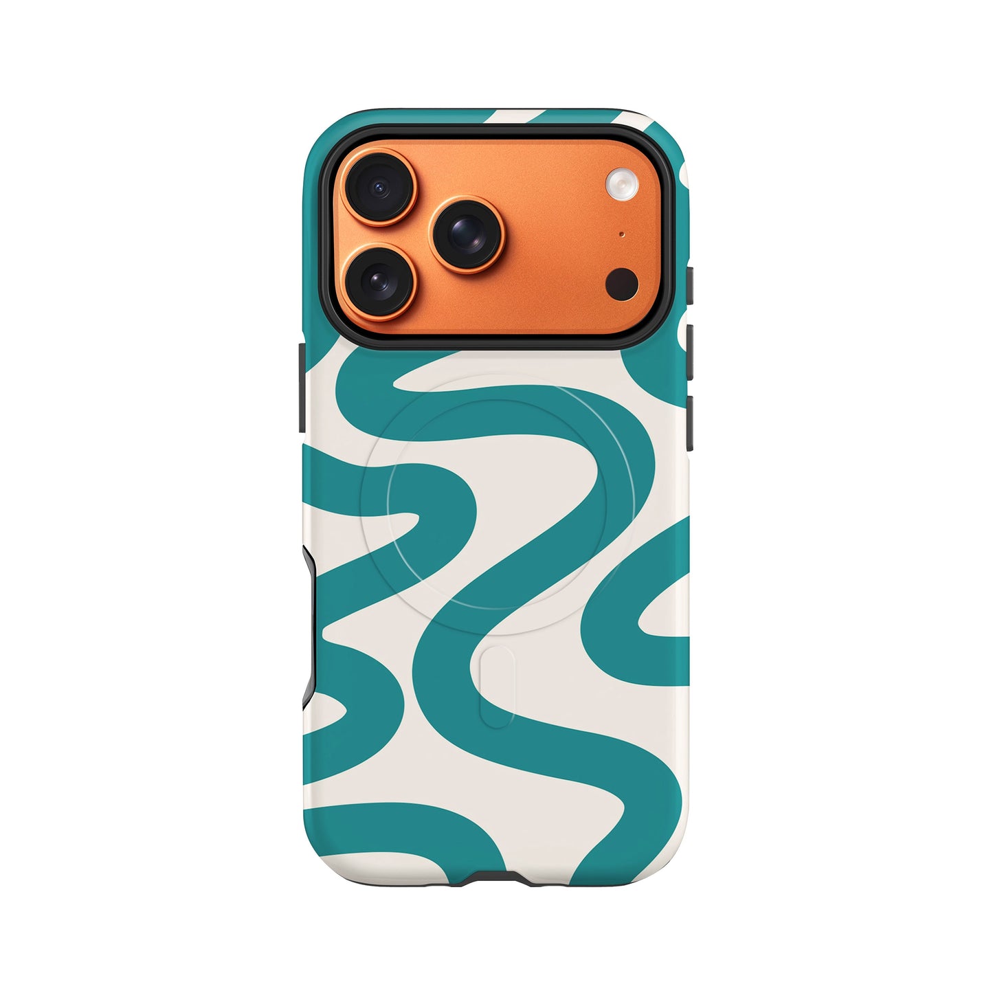 Abstract Wavy Blue Magsafe iPhone Case