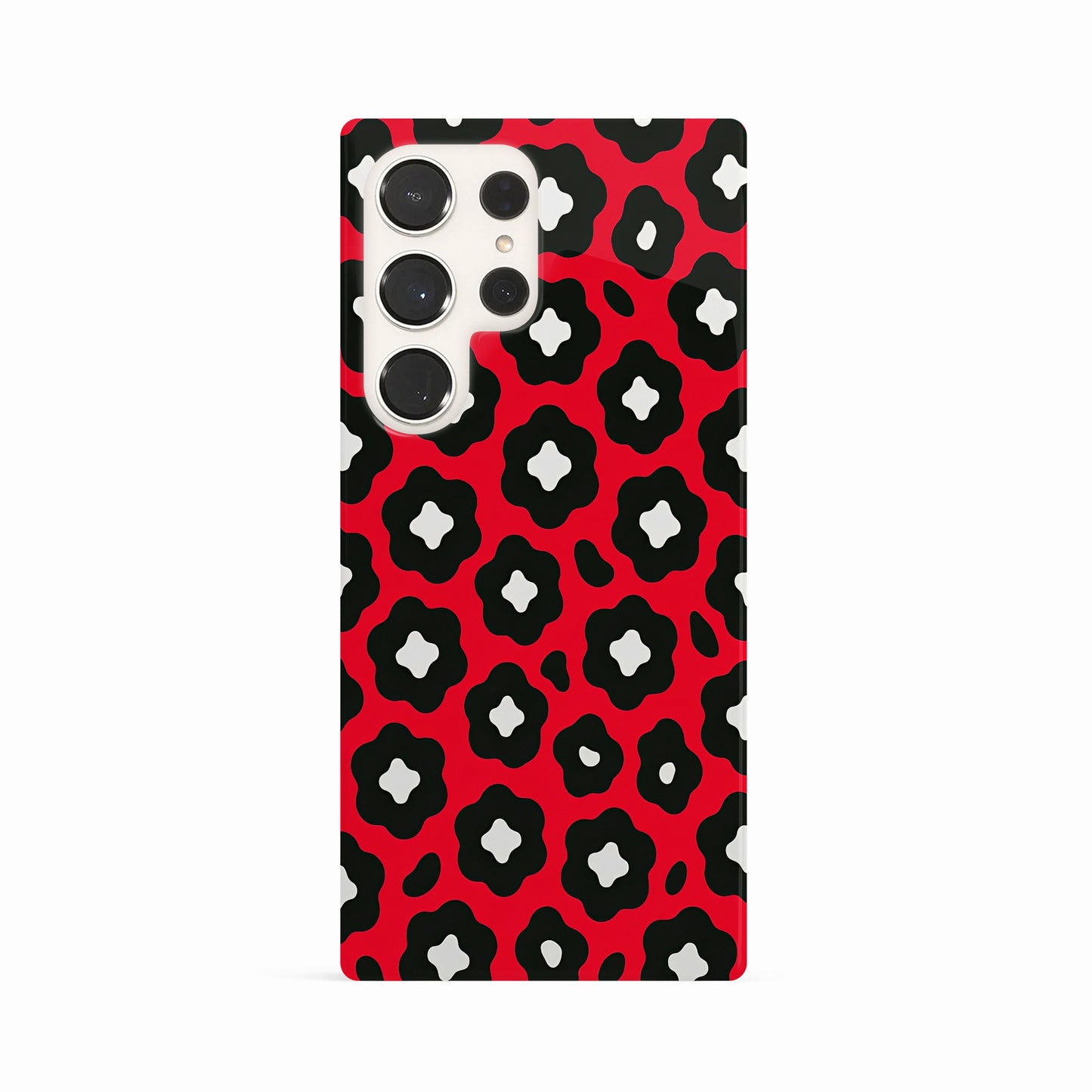 Abstract Bold Red Leopard Print Case Phone Case