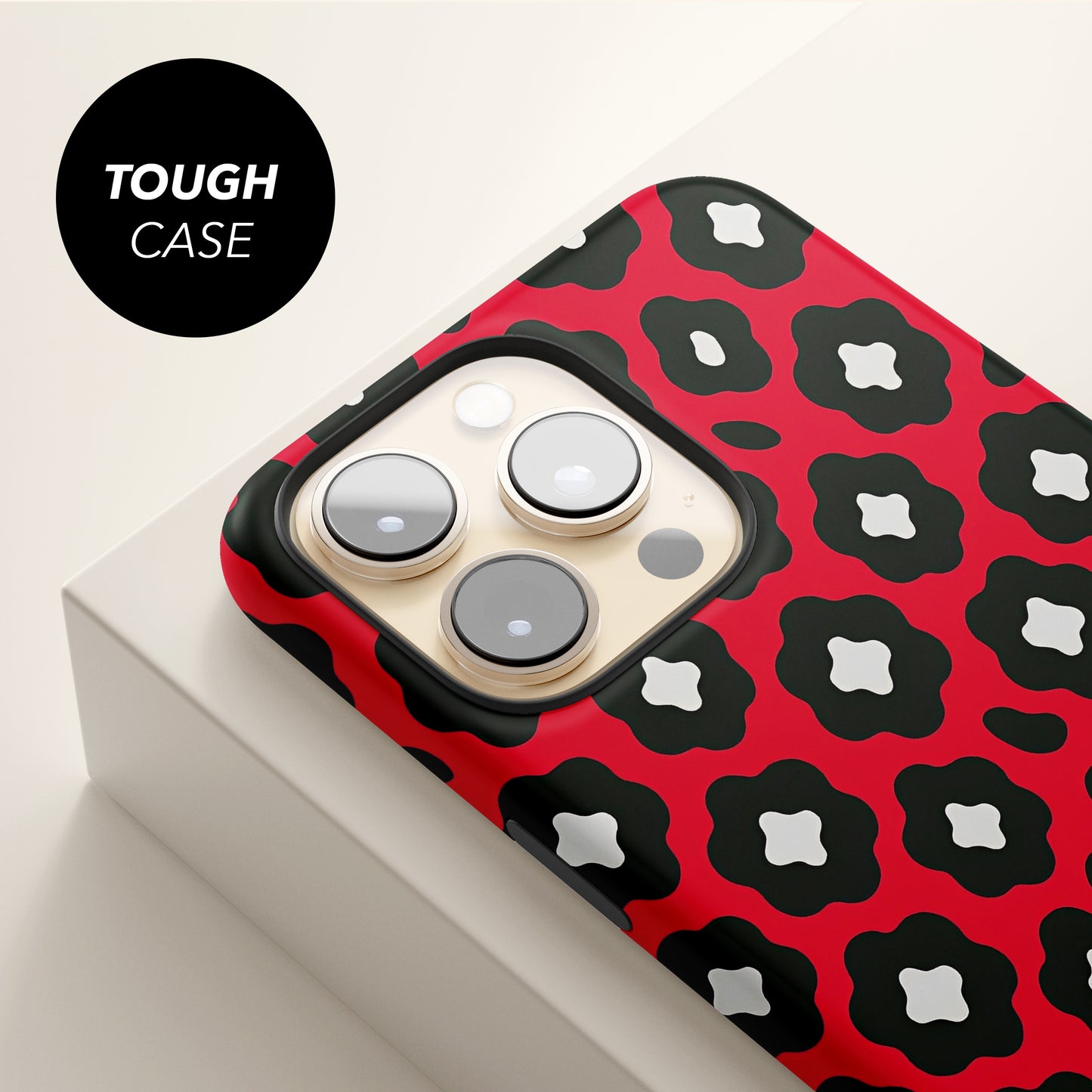 Abstract Bold Red Leopard Print Case Phone Case