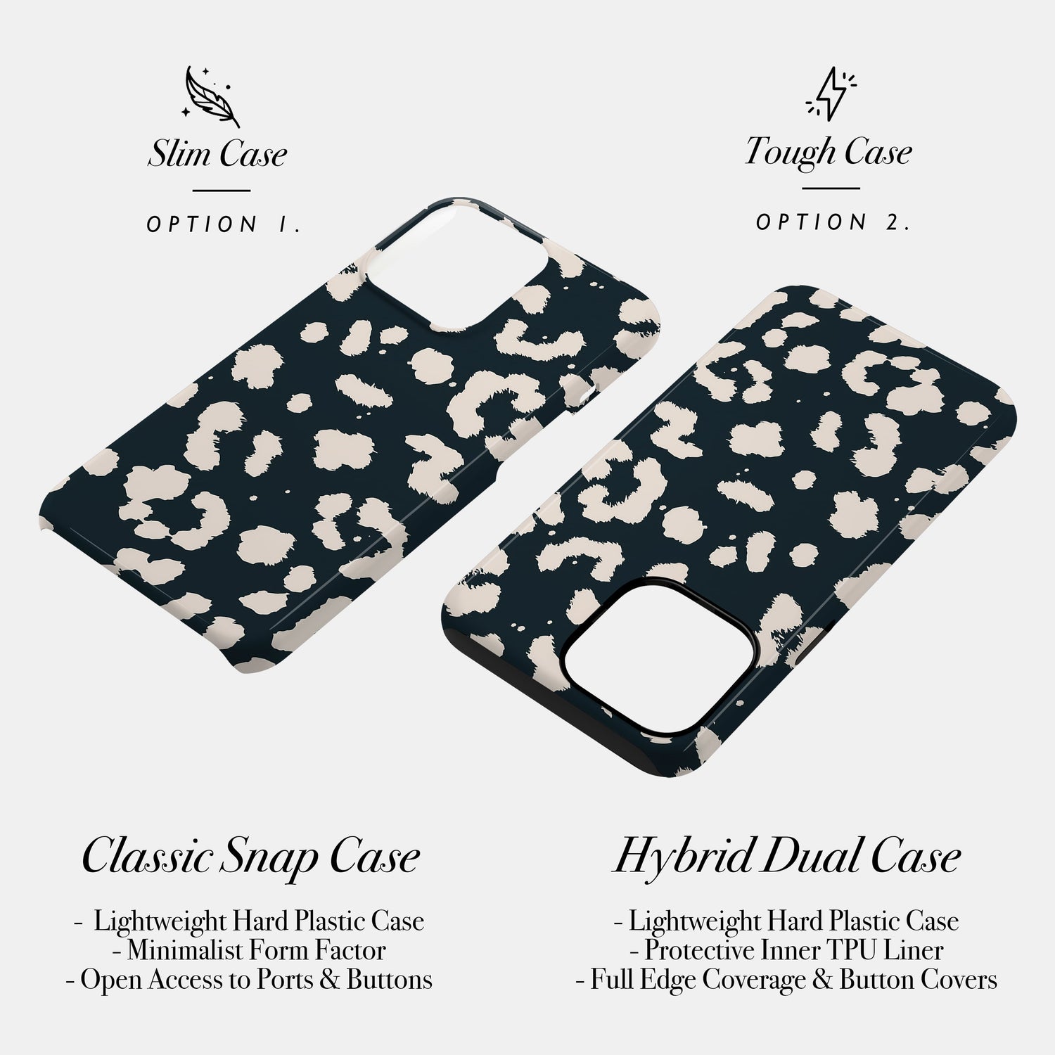 Abstract Leopard Print Pattern Phone Case Phone Case