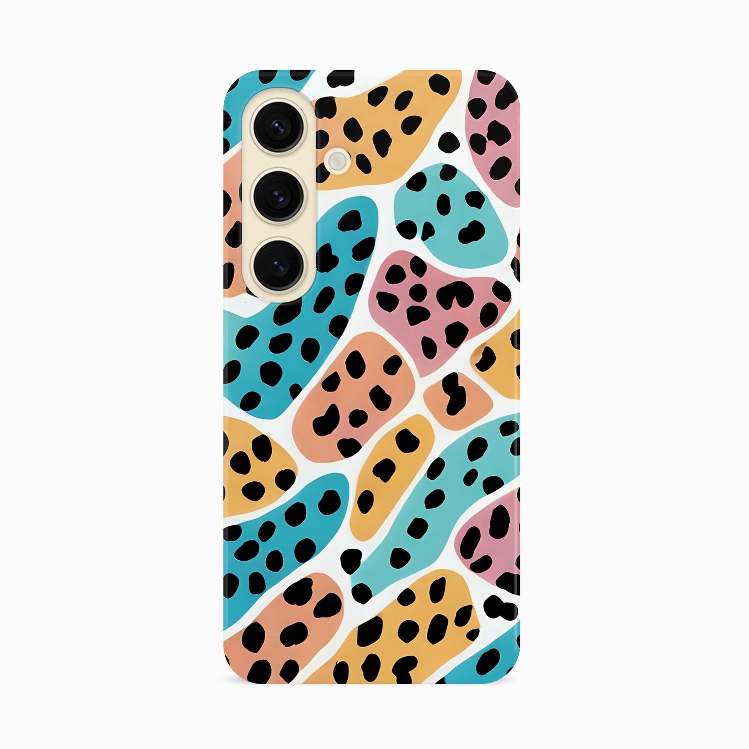 Abstract Colour Block Leopard Print Case Phone Case
