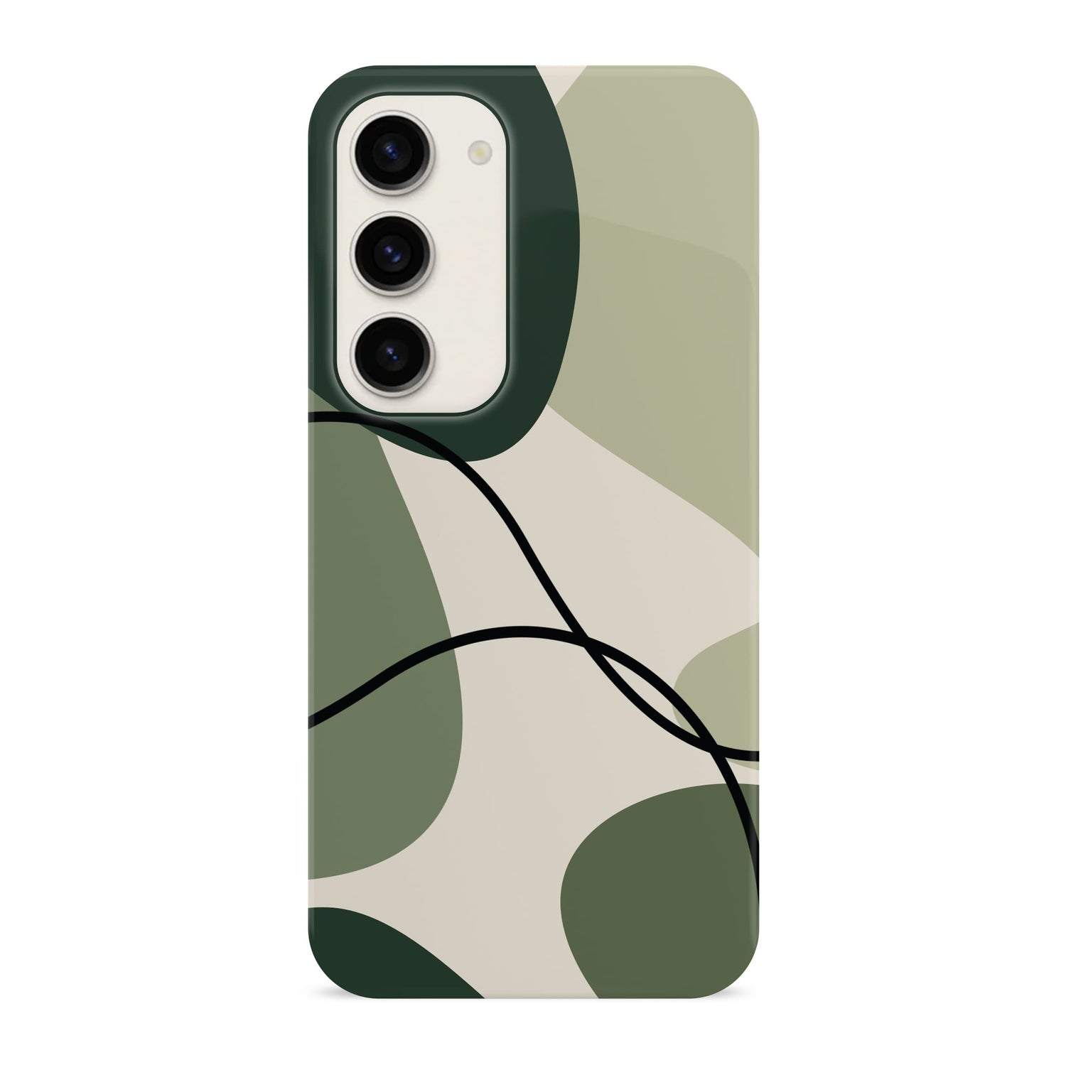 Green Abstract Colour Block Print Case Phone Case