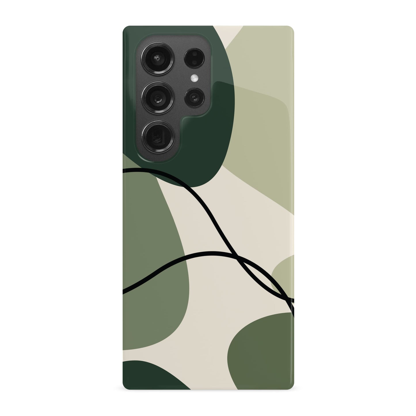 Green Abstract Colour Block Print Case Phone Case