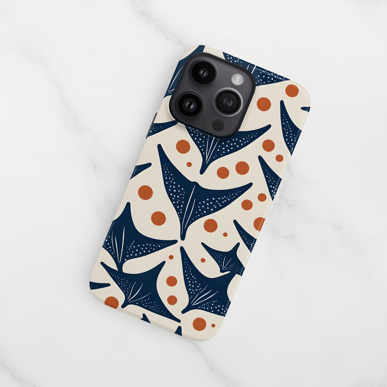 Abstract Manta Ray Pattern Case Phone Case