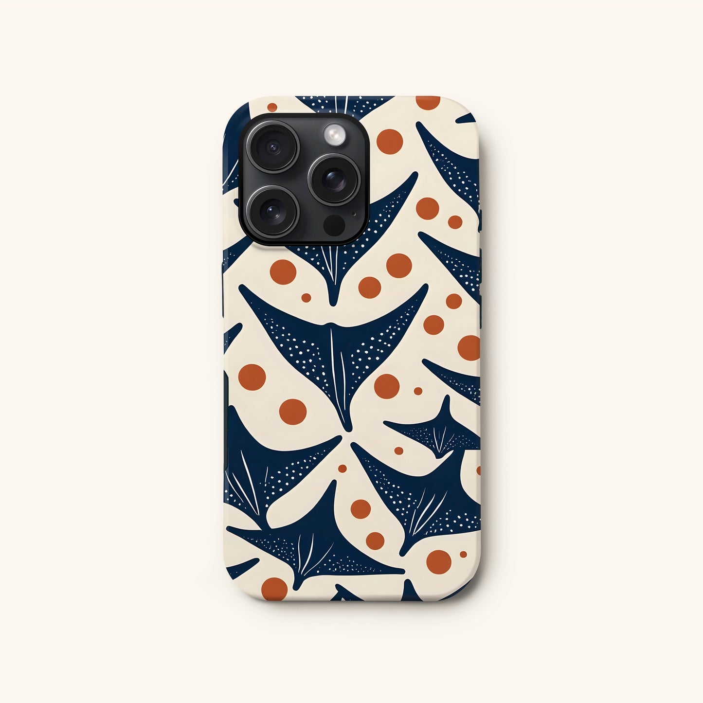 Abstract Manta Ray Pattern Case Phone Case