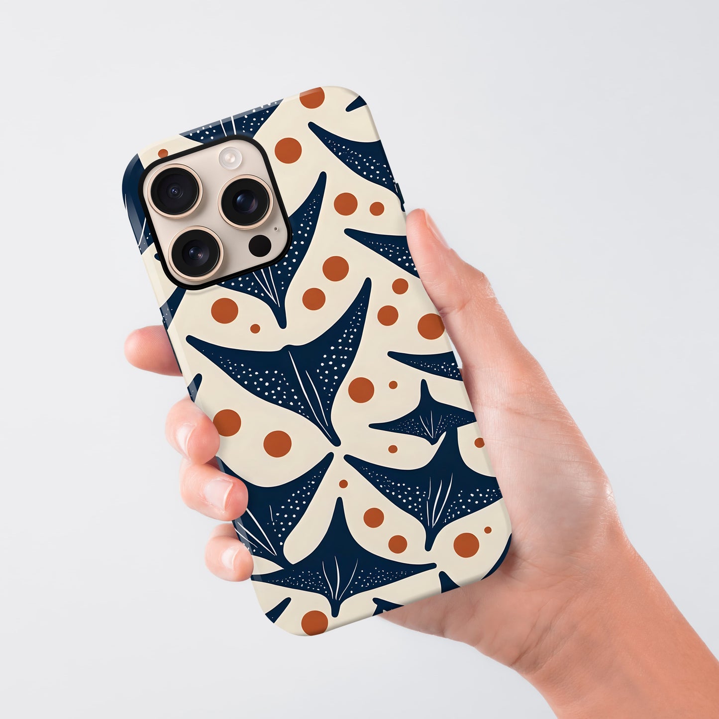 Abstract Manta Ray Pattern Case Phone Case