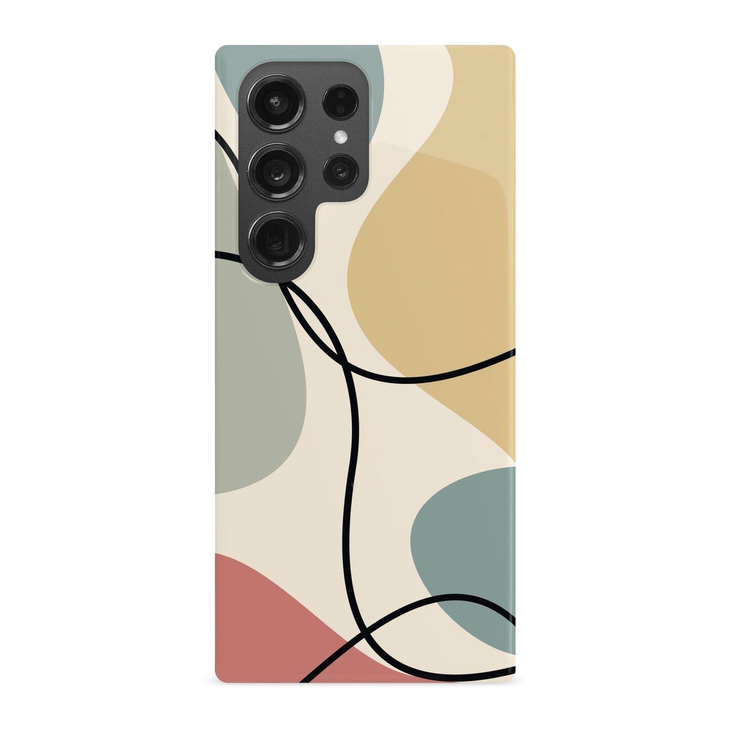 Abstract Muted Colour Block Case Phone Case