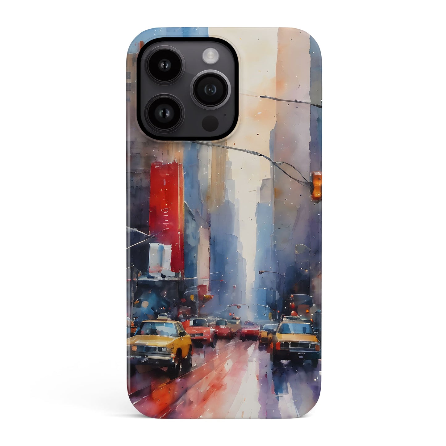 Abstract New York City Print Case iPhone 16 Pro Phone Case