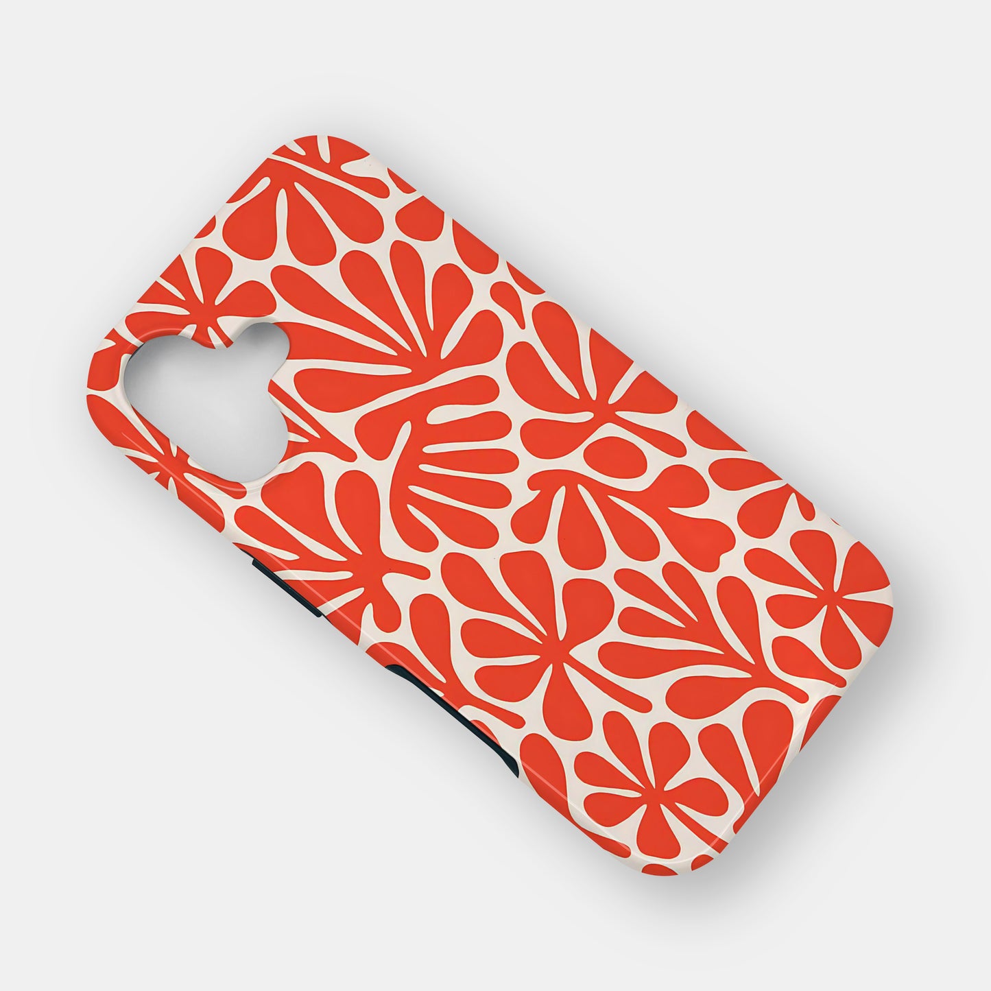 Abstract Orange Matisse Floral Print Case Phone Case