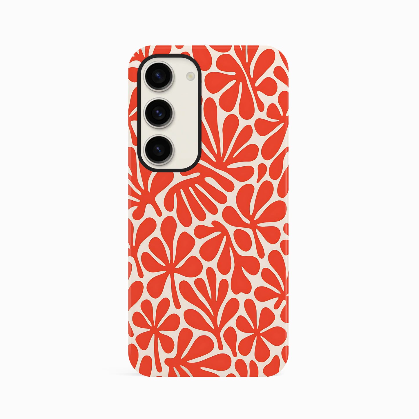 Abstract Orange Matisse Floral Print Case Phone Case