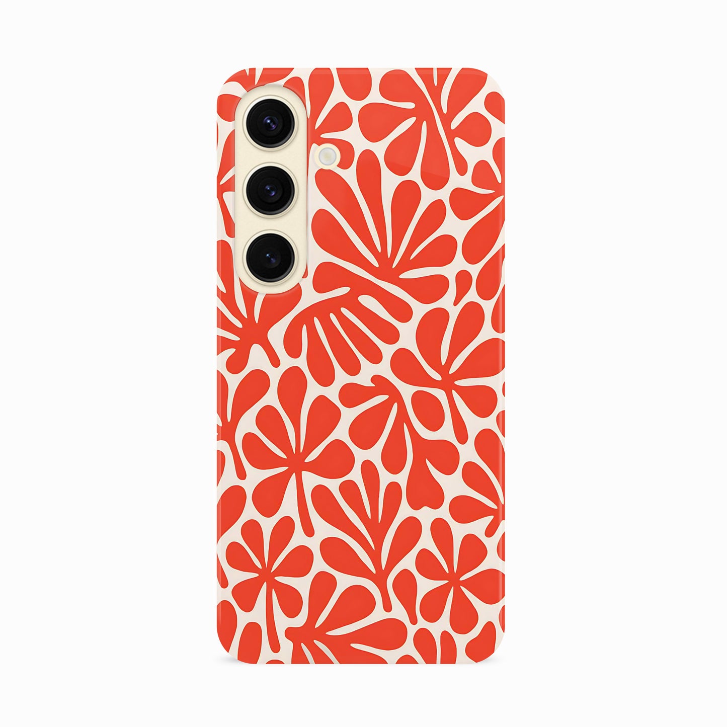 Abstract Orange Matisse Floral Print Case Phone Case
