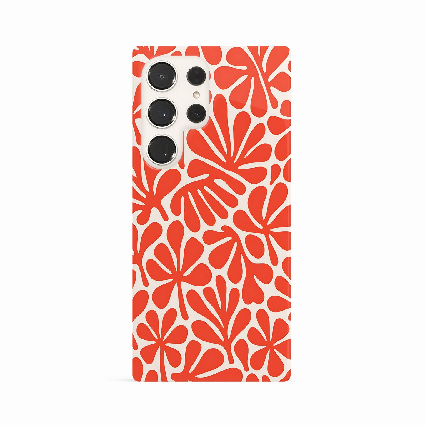 Abstract Orange Matisse Floral Print Case Phone Case