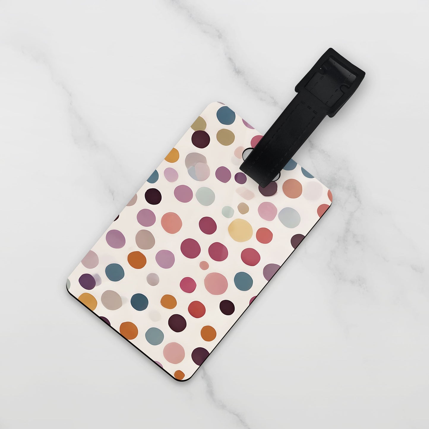 Personalised Polka Dot Luggage Tag  luggage tag