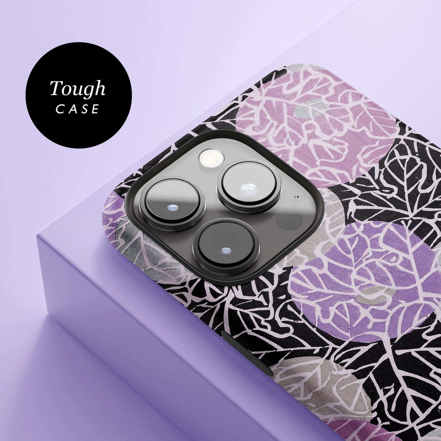 Purple Japanese Floral Print Case Phone Case