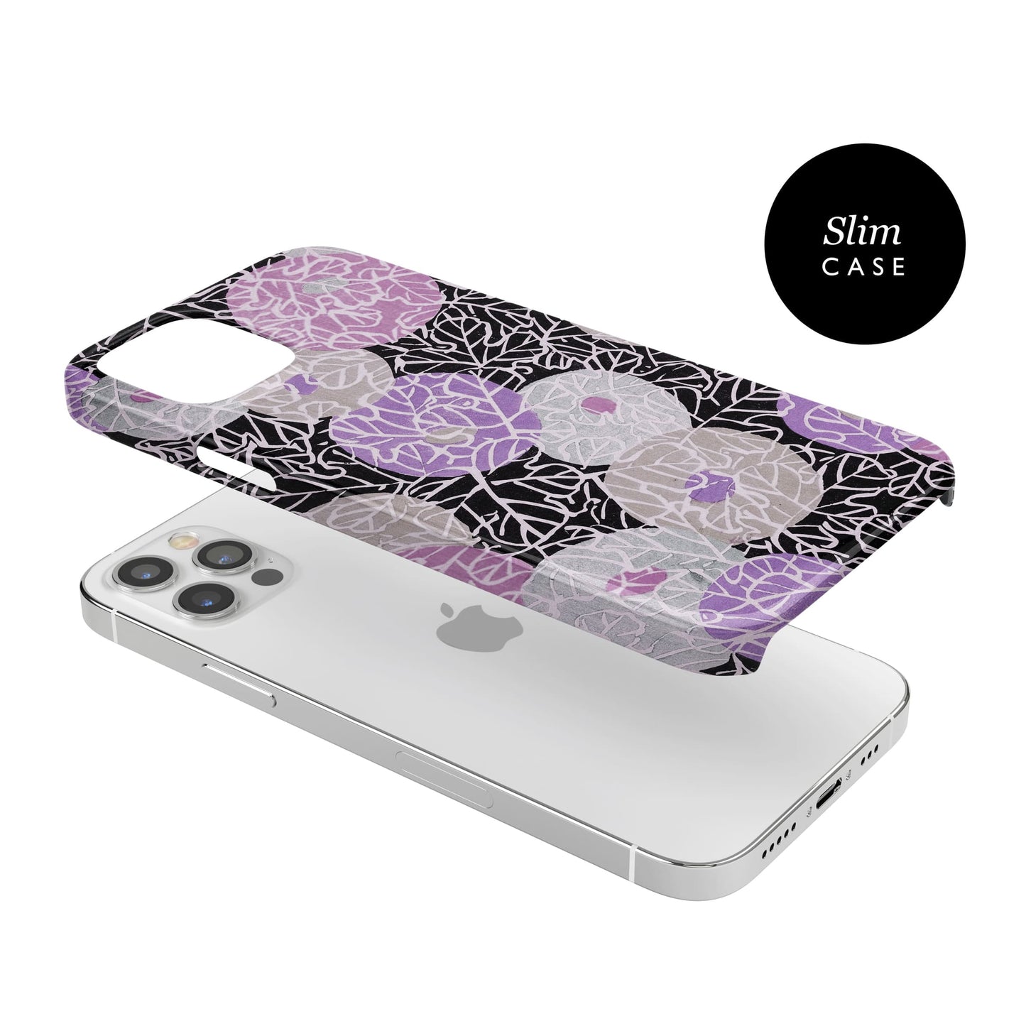 Purple Japanese Floral Print Case Phone Case