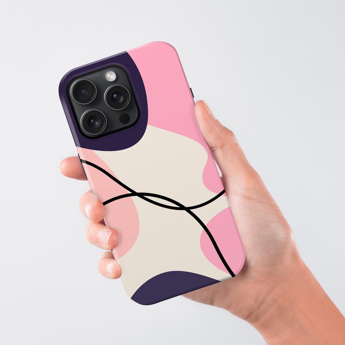 Purple and Pink Abstract Print Case Phone Case