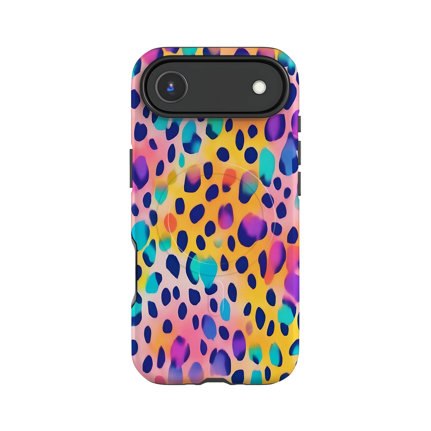 Abstract Rainbow Leopard Print Magsafe Case
