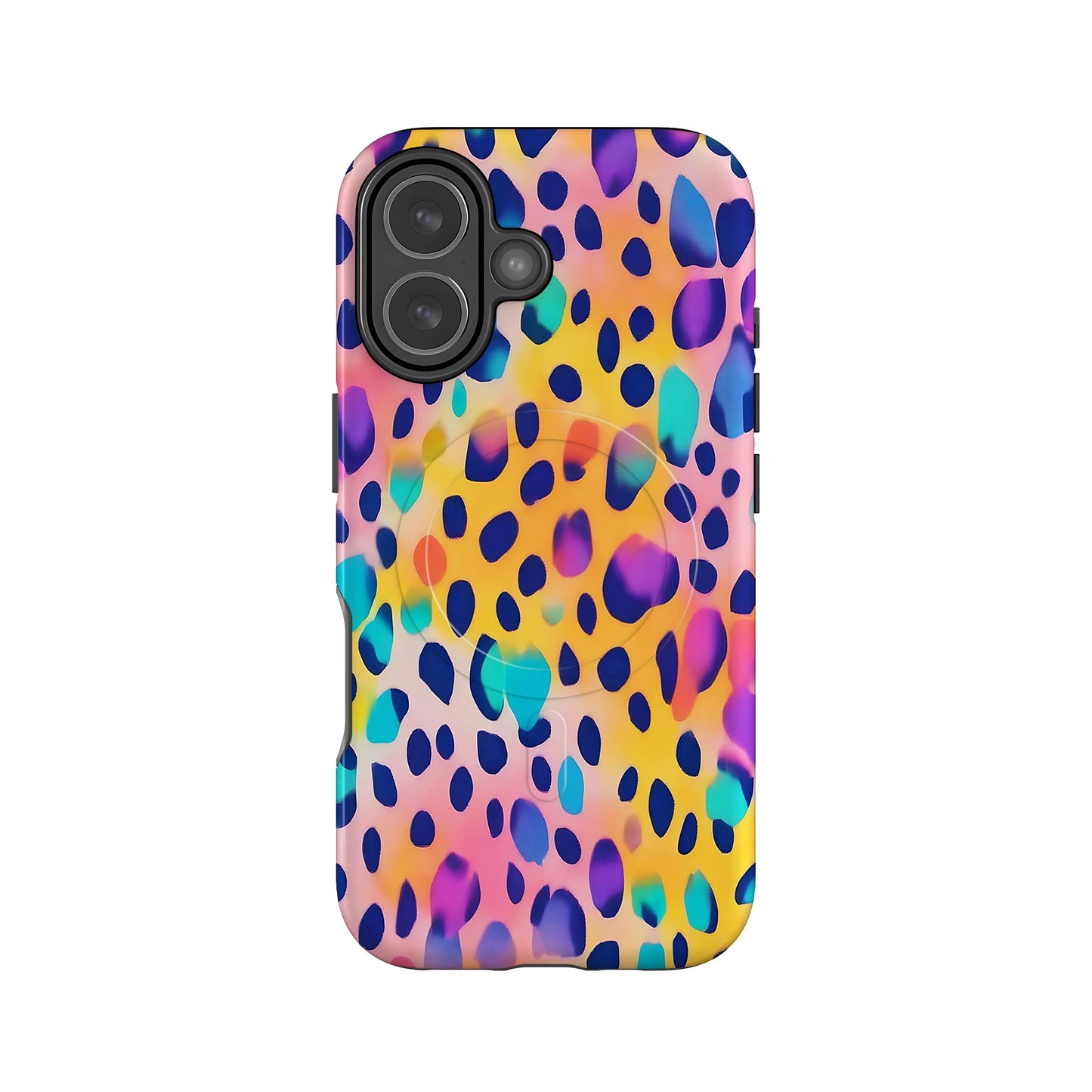 Abstract Rainbow Leopard Print Magsafe Case