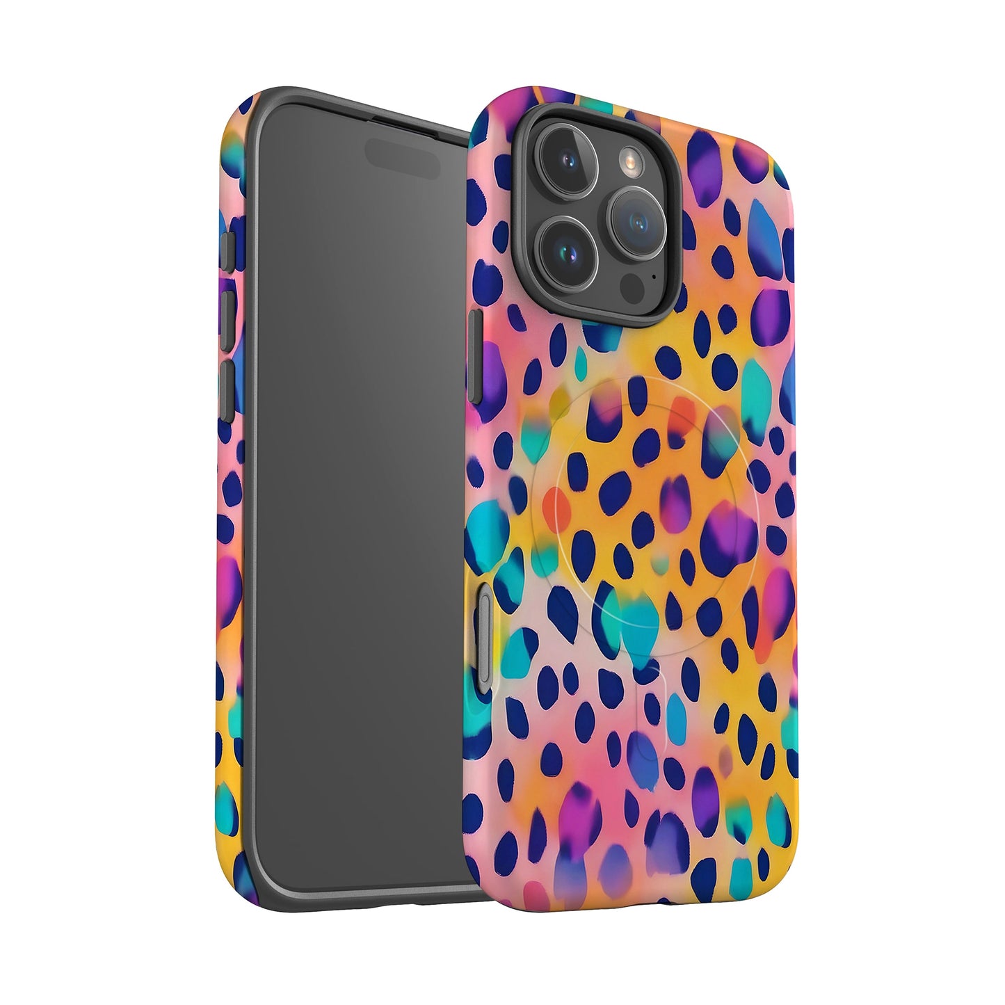 Abstract Rainbow Leopard Print Magsafe Case