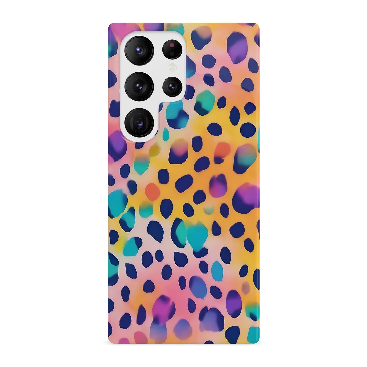 Abstract Rainbow Leopard Spots Print Case Phone Case
