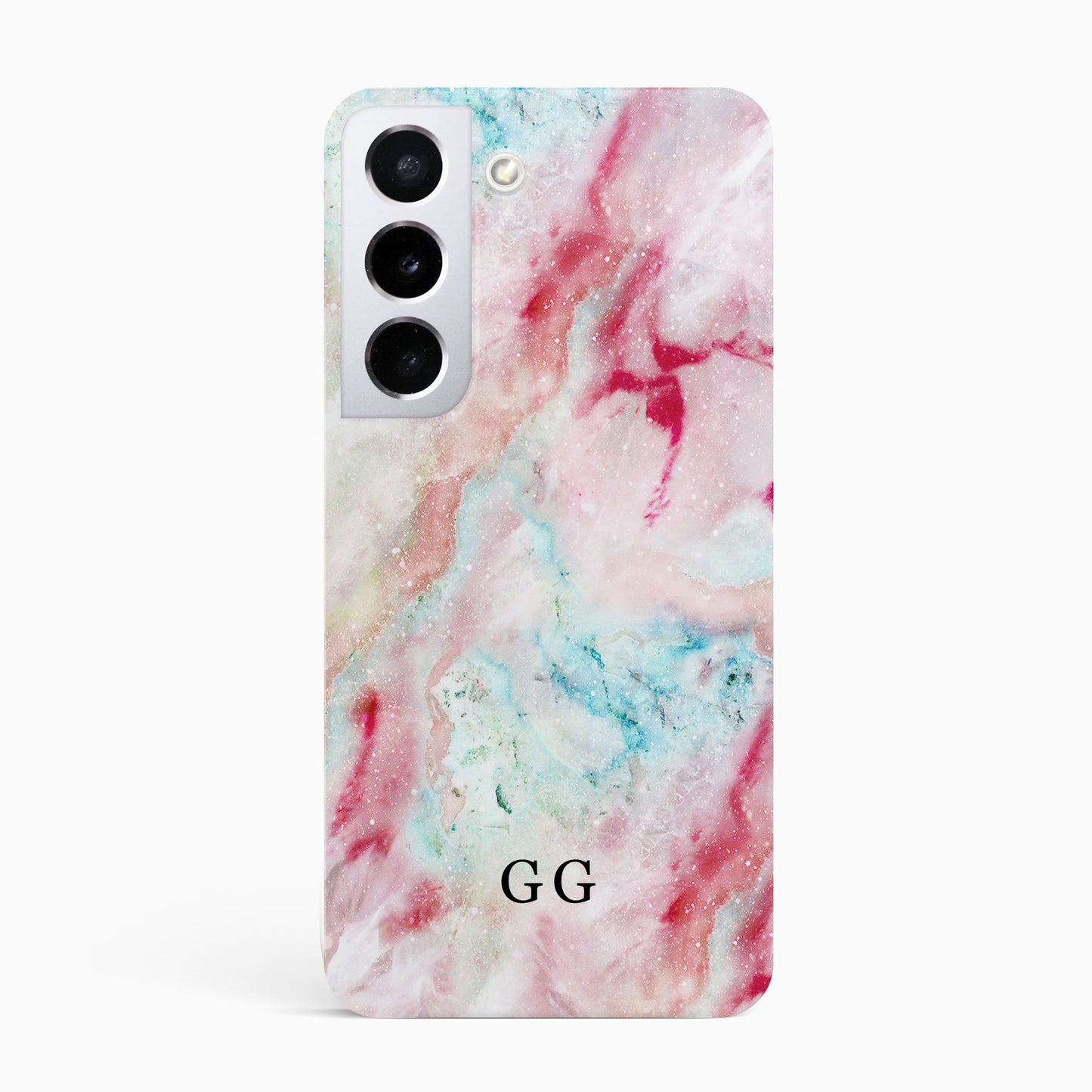 Abstract Red Marble Custom Initials Case Phone Case