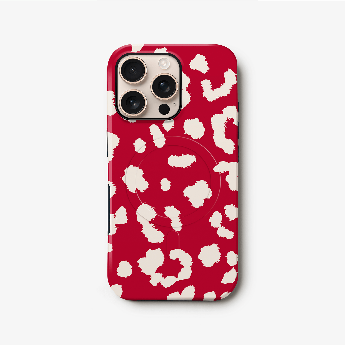Abstract Red Leopard Print Magsafe Case