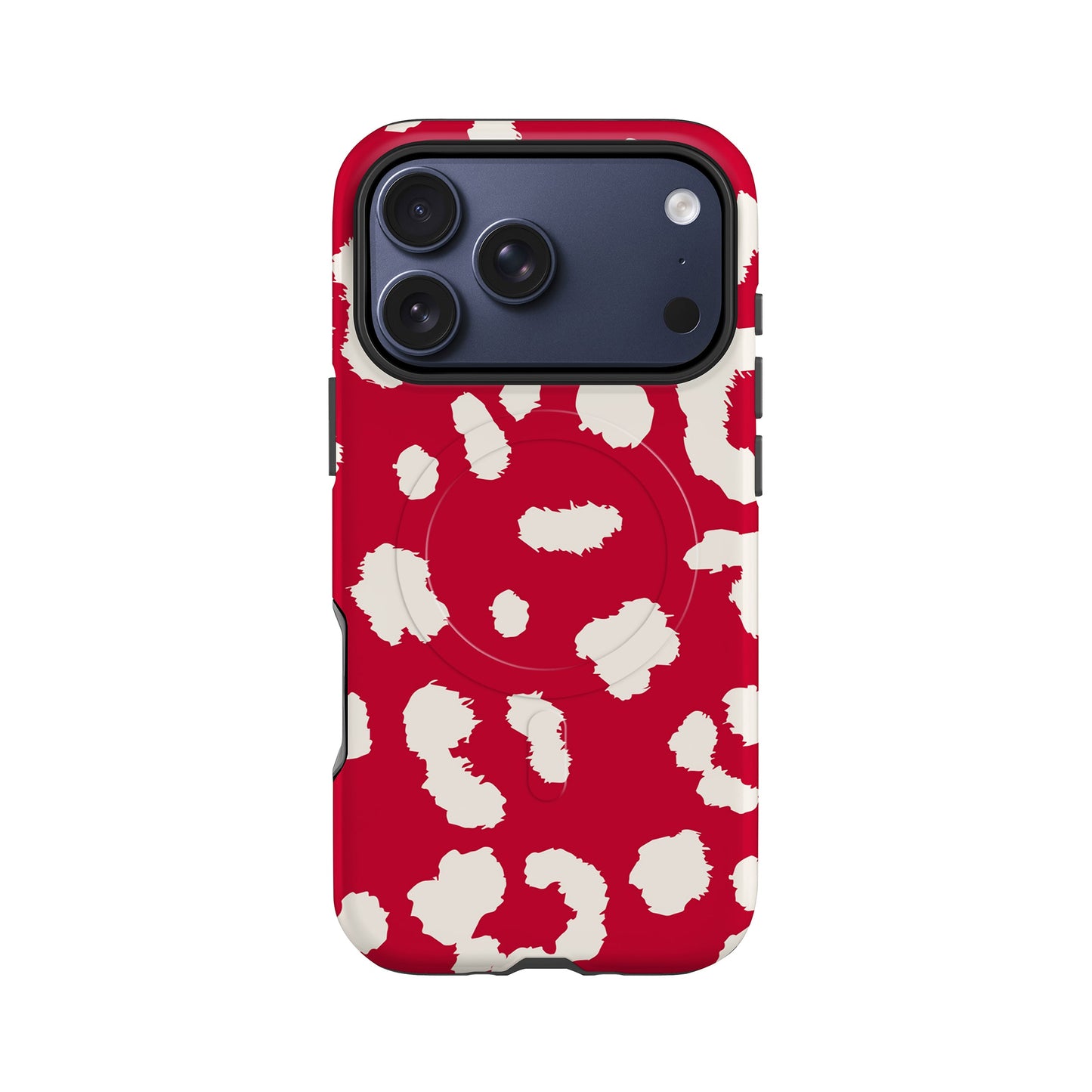 Abstract Red Leopard Print Magsafe Case
