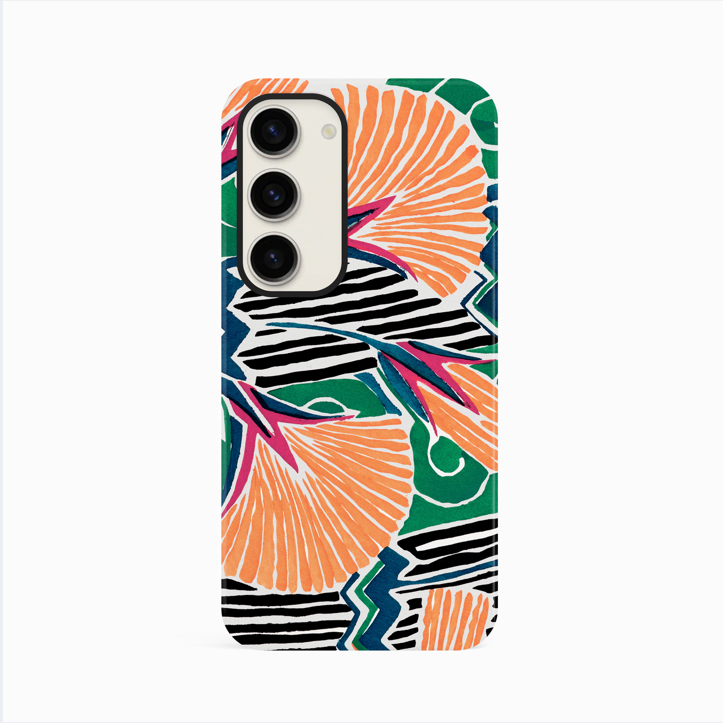 Retro Orange Floral Case Phone Case