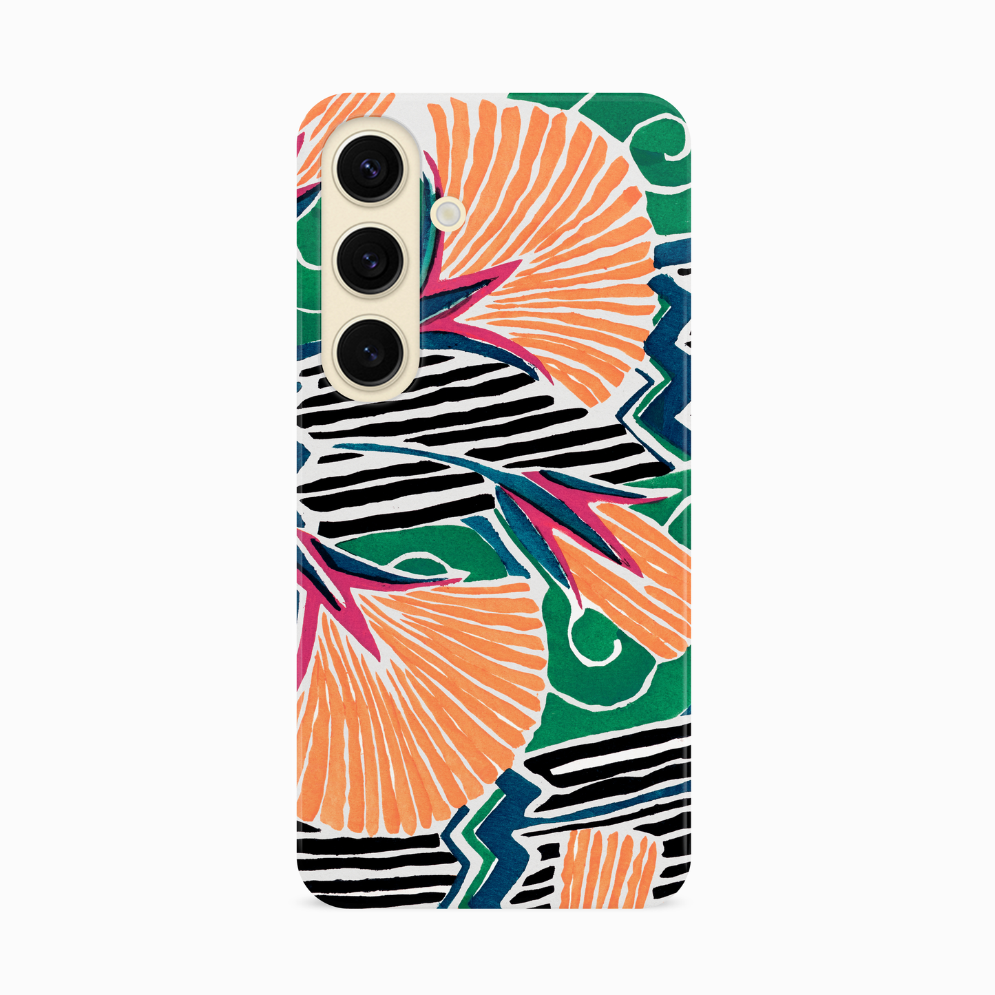 Retro Orange Floral Case Phone Case