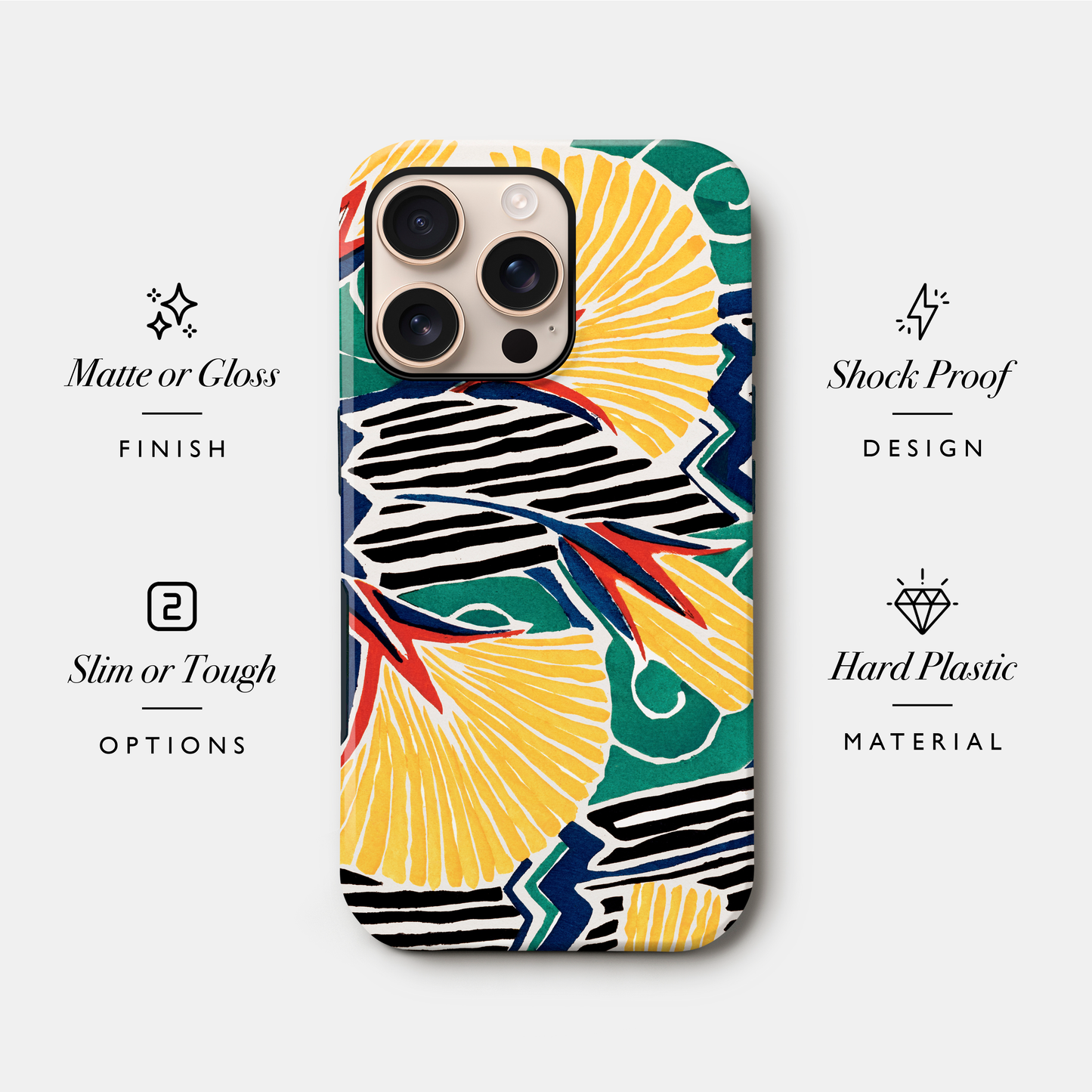 Retro Yellow Floral Case Phone Case