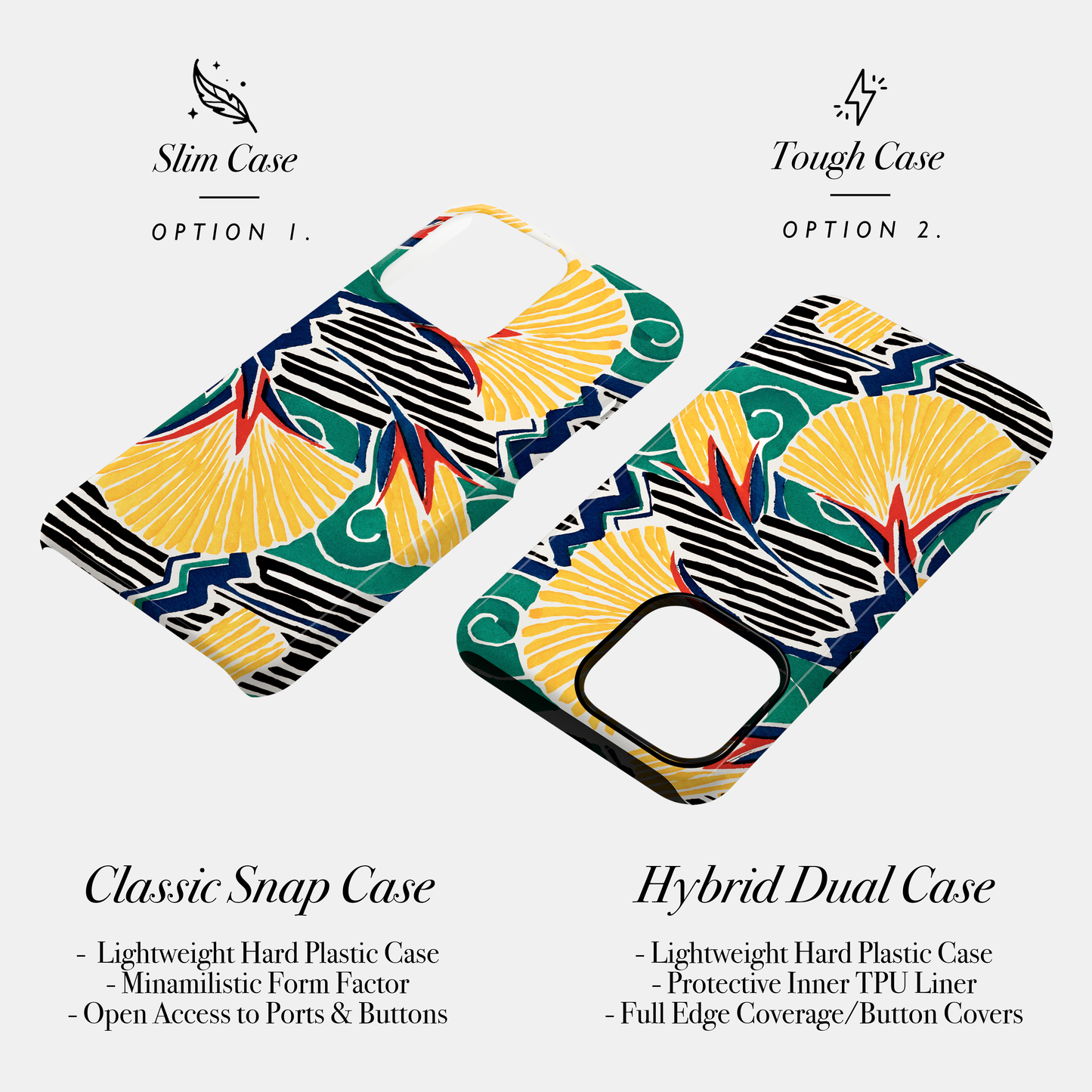 Retro Yellow Floral Case Phone Case