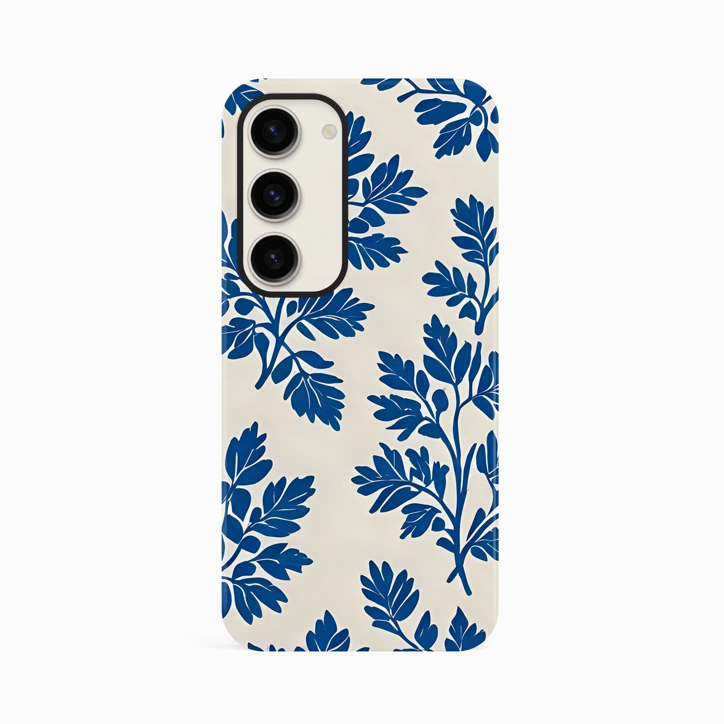 Royal Blue Abstract Floral Print Case Phone Case