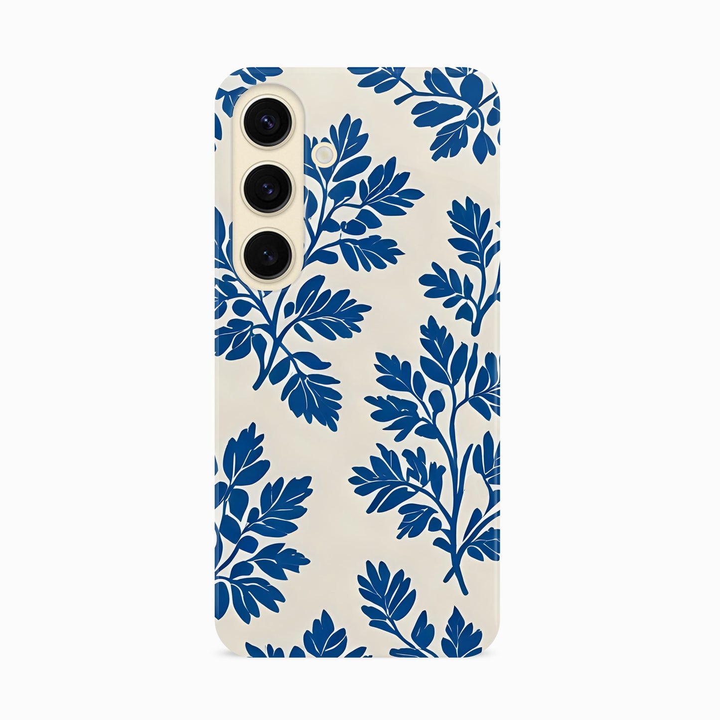 Royal Blue Abstract Floral Print Case Phone Case
