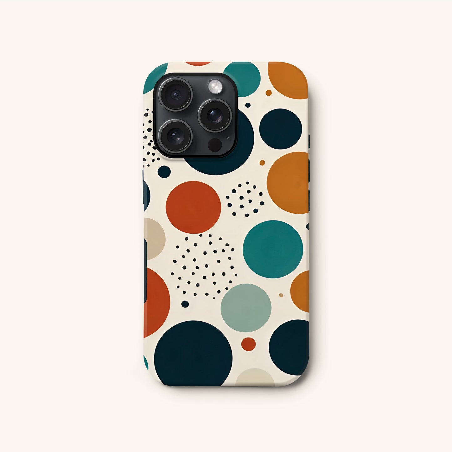 Abstract Spots Polka Dot Print Phone Case iPhone 16 Phone Case