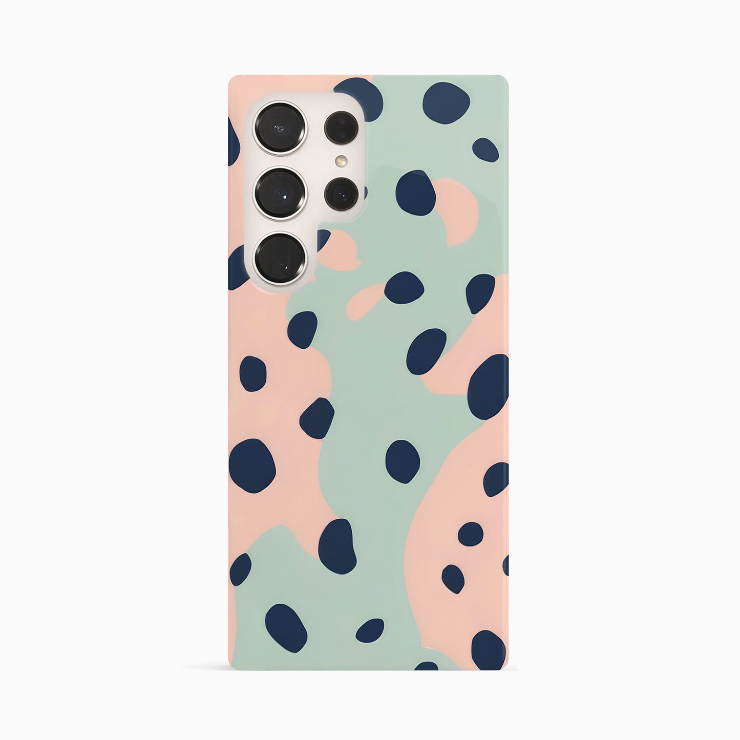 Abstract Peach Blue Leopard Print Case Phone Case