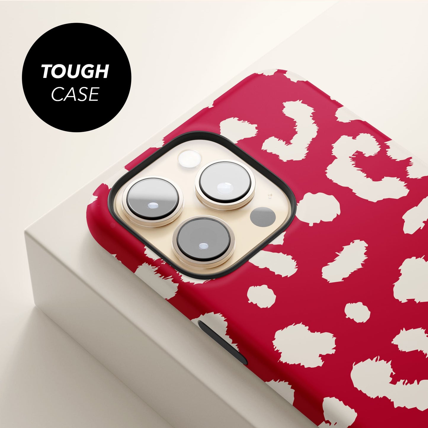 Abstract Red Cloud Leopard Print Case  Phone Case