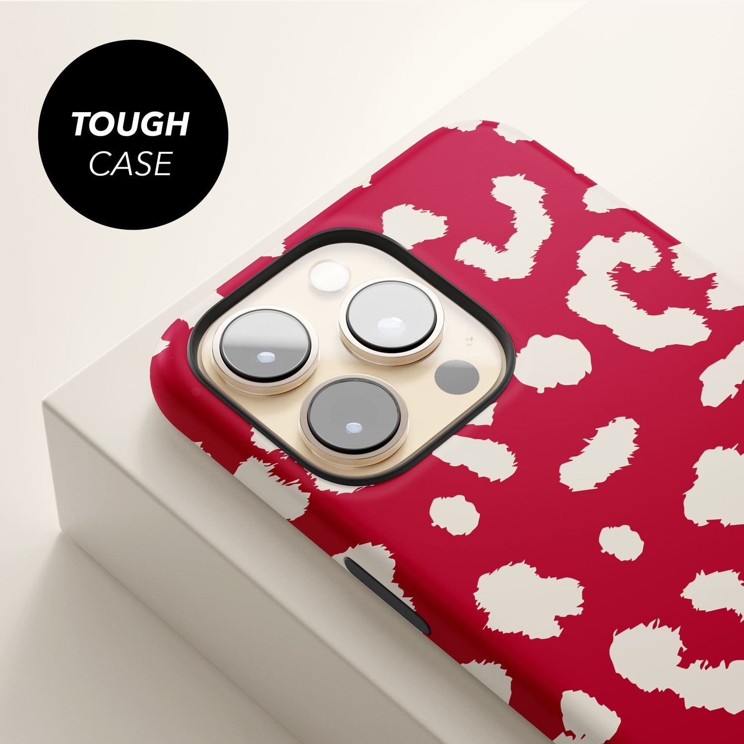 Abstract Red Cloud Leopard Print Case  Phone Case