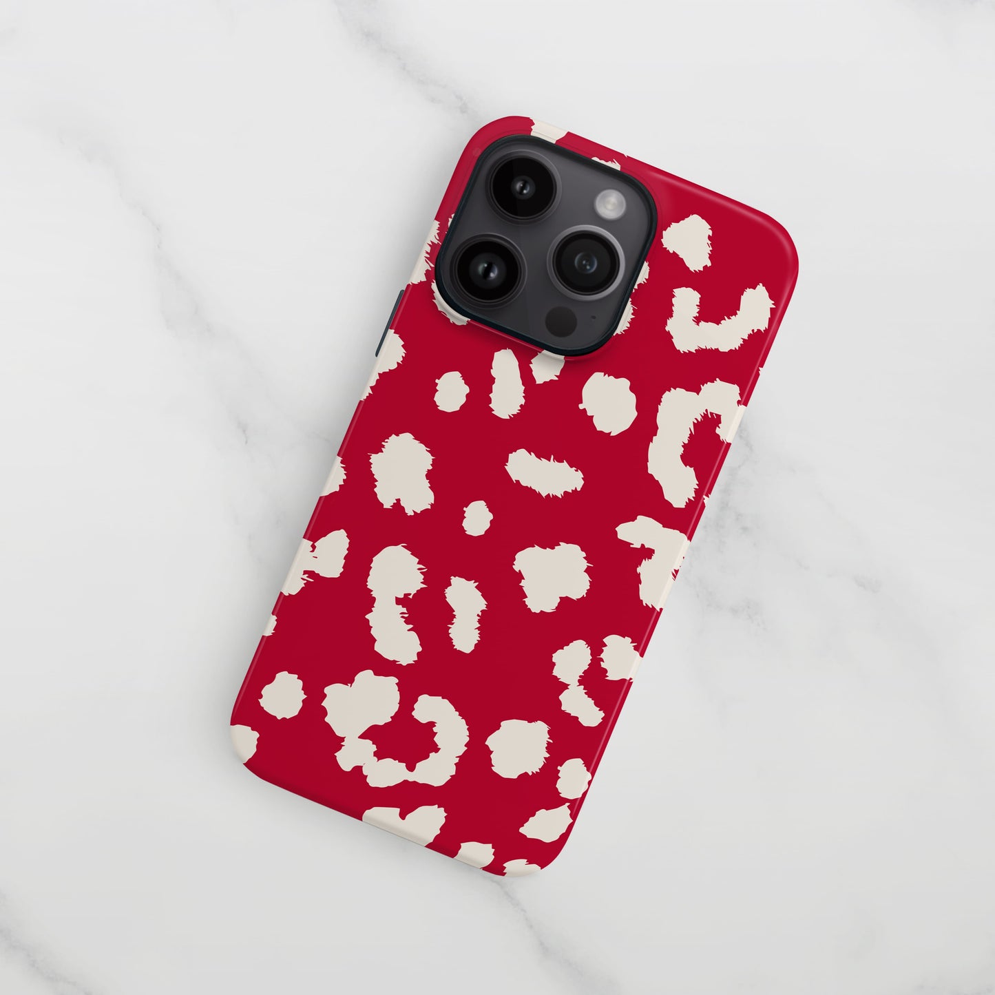 Abstract Red Cloud Leopard Print Case  Phone Case