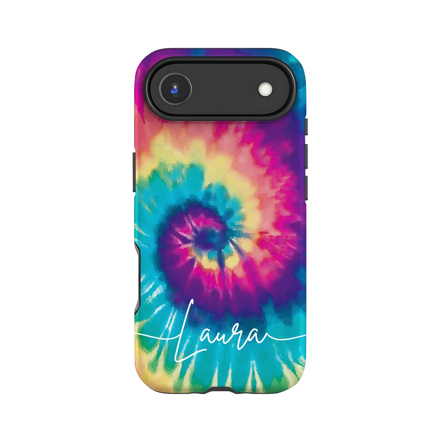 Rainbow Tie Dye Personalised Phone Case iPhone 17 Air Phone Case