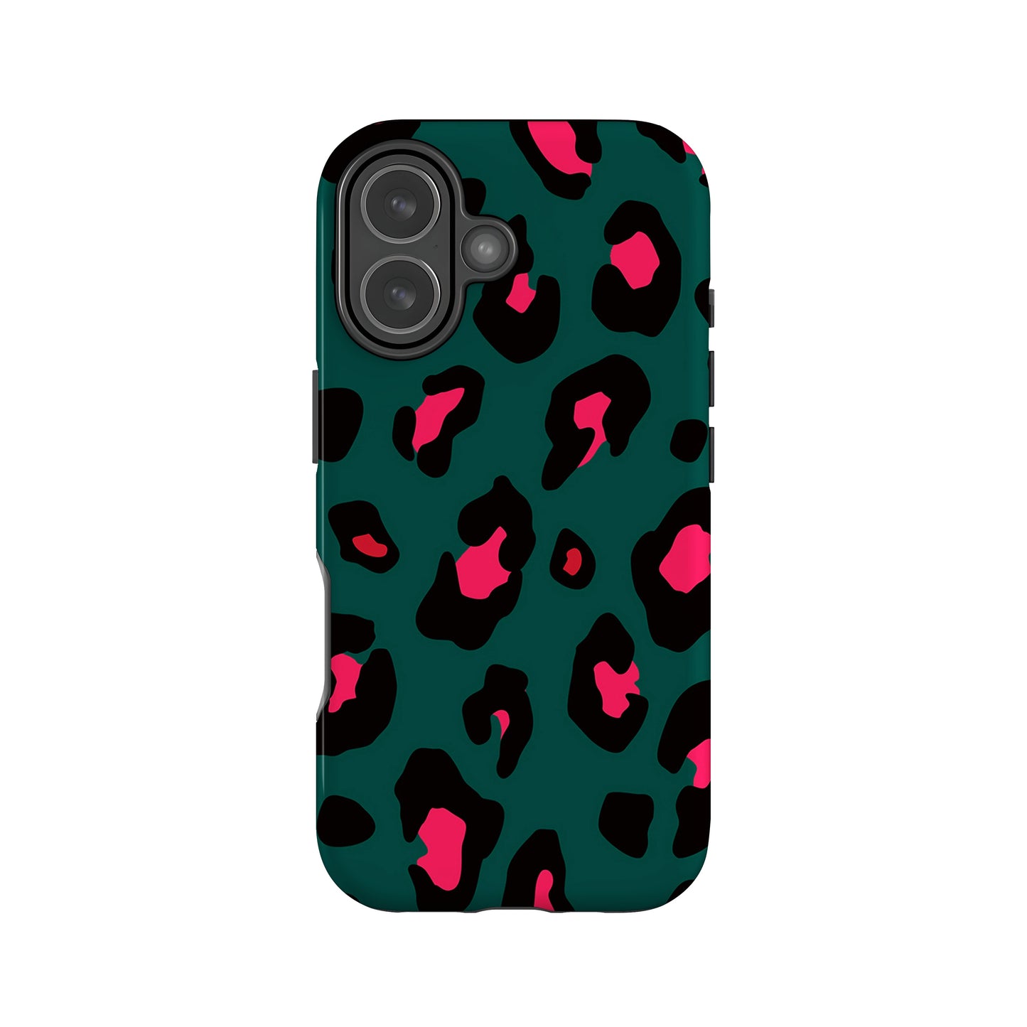 Forest Green Leopard Print Phone Case iPhone 17 Phone Case