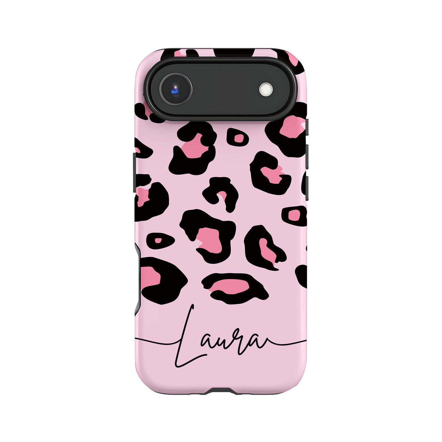 Pink Bubblegum Personalised Leopard Print Case Phone Case